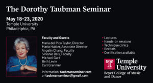 The Dorothy Taubman Seminar @ Temple University | Philadelphia | Pennsylvania | United States